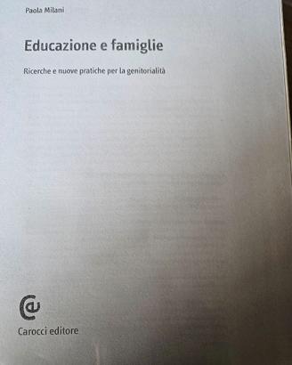 Libro Educazione e famiglie di Paola Milani