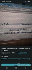 materasso da 120 cm(piazza e mezza) 