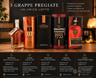 lotto 5 Grappe - selezione - per intenditori