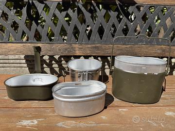 Gavetta Militare + bicchiere. Nuovo