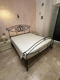 Trabarca letto matrimoniale ferro battuto