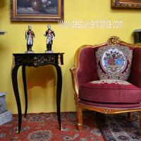 Tavolino da centro ebanizzato stile Luigi XV