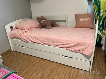 Letto Bambino 80x160 contenitore e materasso