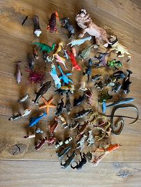 Animali giocattolo Schleich, playmobil 80 pezzi