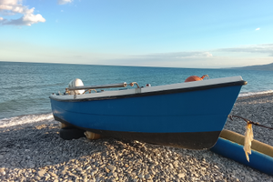 Barca in vetroresina liviera motore 40 CV Honda