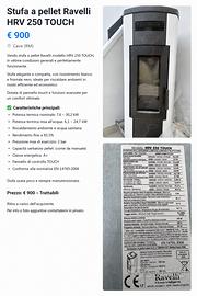 Termostufa a pellet Ravelli