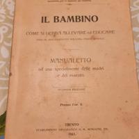 Libro antico 1911 Il Bambino – Trento