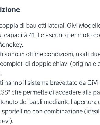 Borse laterali moto givi