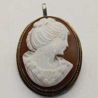 Antico splendido cammeo argento