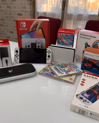 Nintendo Switch Completa di Giochi e Accessori