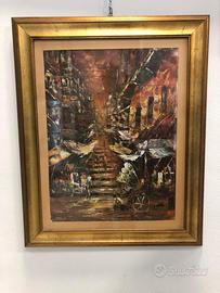 Quadro a Olio su Carta Firmato 68x53cm