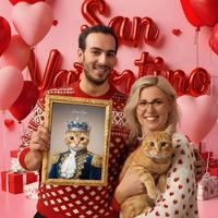 San Valentino stampa personalizzata gatto, cane