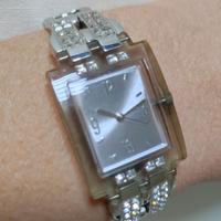Orologio Swatch da donna con brillantini
