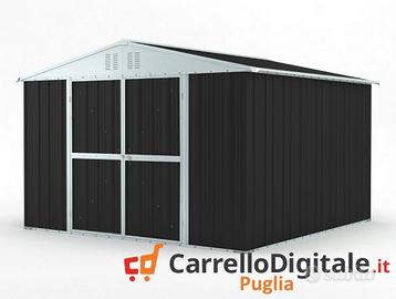 Box struttura lamiera Acciaio 327x307cm nero