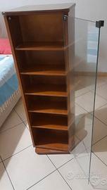 Colonna porta CD-DVD dopp. vetrina rotante+R Egalo