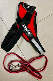 Pettorina  con guinzaglio cani JK9 tg.M/0