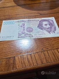 50.000 Lire Bernini - Banca d'Italia - Serie WC R 