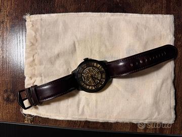 Fossil Automatic Dark Brown Leather Watch