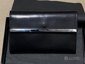 portafoglio nero in pelle da donna Fifth Avenue