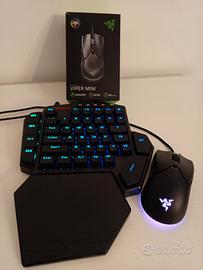 Mouse Razer viper mini + tastiera RedragonK585Diti