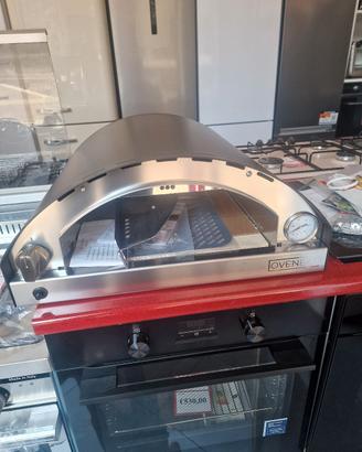 forno a gas per pizza mattone refrattario+acciaio
