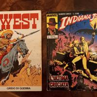 Fumetti Storia del west e Indiana Jones 1989