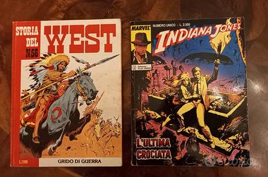Fumetti Storia del west e Indiana Jones 1989