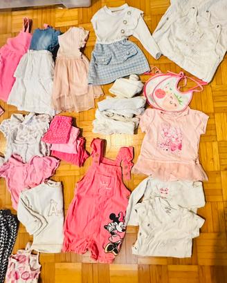 Lotto misto 9/12/18 mesi bambina primavera/estate