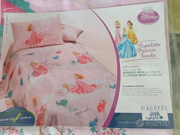 Copriletto in cotone singolo Principesse Disney