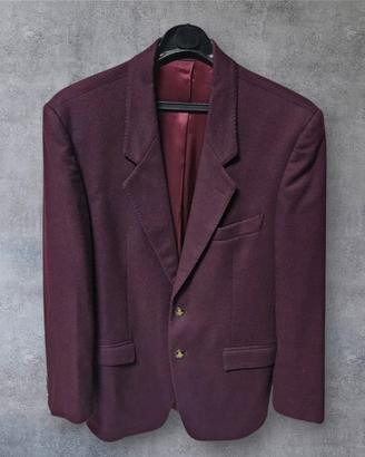 Giacca Bordeaux lana e cashmere 46