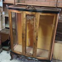 Antica Vetrina Chippendale Anni 40 Ripiani inclusi