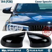 CALOTTE SPECCHIETTI per Bmw X4 F26 Nero Lucido