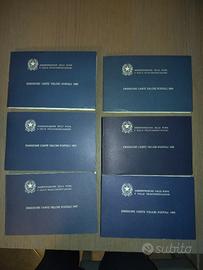 Emissione carte valori postali dal 1983 al 1988