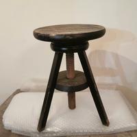 Sgabello da Pianoforte Vintage in Legno 