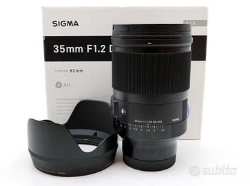 OBIETTIVO SIGMA ART 35 MM F/1.2 DG DN L-MOUNT