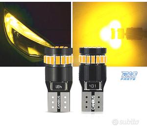 2 LAMPADE ARANCIONI A LED PER FRECCE W5W T10