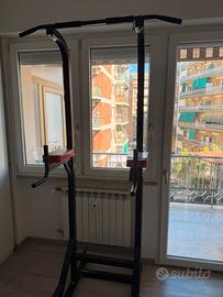 Sbarra trazioni + Dip Station ISE 5in1 Power towel