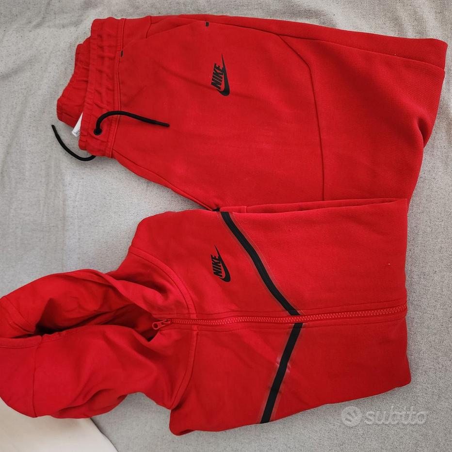 Nike Tech Fleece Completo Nike Rosso Tuta Nike Tech Fleece Rossa