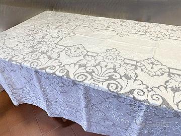 Tovaglia puro lino + 12 tov. - sfilato siciliano