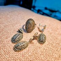 Set Argento 925 e Marcassite - Artigianato Azerbai