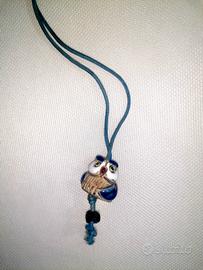 collana con ciondolo gufetto 