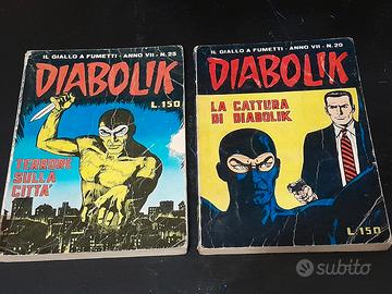 4 vecchi albi di diabolik rari astorina 1a edizion