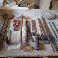 set antichi attrezzi di falegnameria