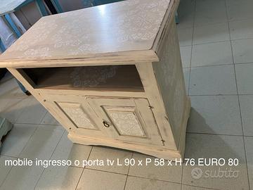 Mobile ingresso shabby mobile porta tv shabby