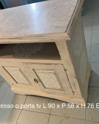 Mobile ingresso shabby mobile porta tv shabby