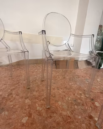 Set 4 Sedie Kartell Louis Ghost – Philippe Starck