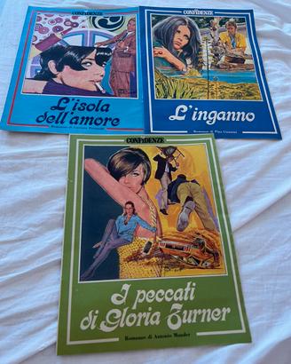 Lotto 3 Romanzi Vintage Confidenze Anni '70