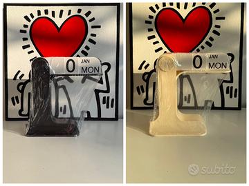 Calendario perpetuo da tavolo nero/bianco