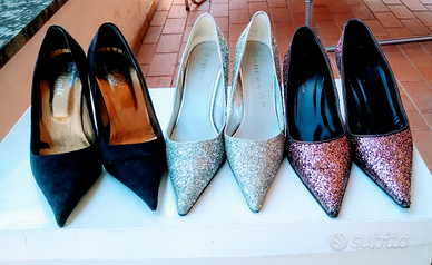 3 scarpe décolleté tg.38 TUTTE 15 EURO