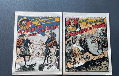 Dick Fulmine fumetti a strisce n.1 e n.2
